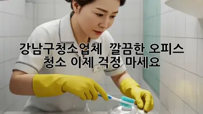 강남구청소업체 ✨ 깔끔한 오피스 청소, 이제 걱정 마세요!